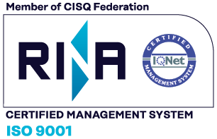 Selo de certificação RINA - ISO 9001