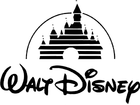 Logo da Walt Disney em preto, com nome em caligrafia e castelo acima, envolto por arco. Walt Disney é cliente da Riole.