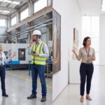 Comparação entre WalkMeet em visita industrial e TechTour em visita guiada